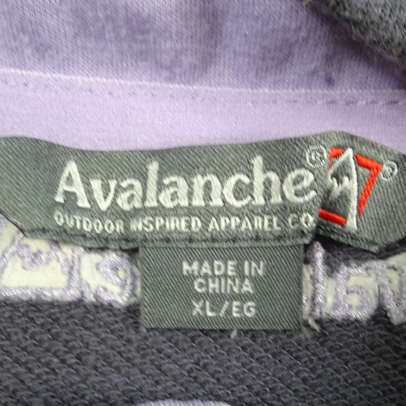 Avalanche Gray L/S Qtr Zip Pullover X-Large - Picture 4 of 6